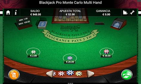 blackjack pro monte carlo multihand